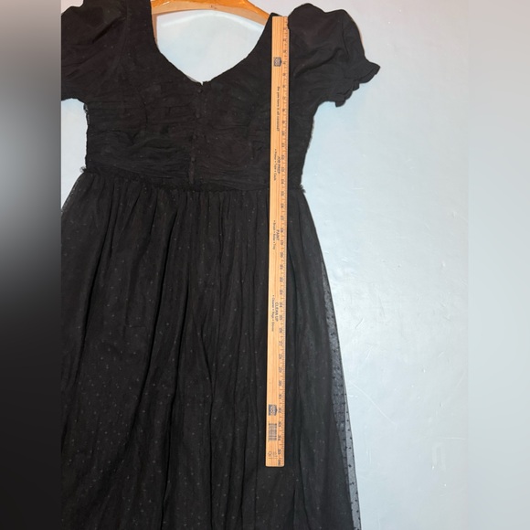 IVY CITY Co Black Dress Womens M / L the Gala Dress Tulle Wedding Cocktail - Picture 10 of 14